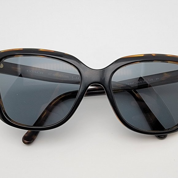 *SOLD* Coach HC8261 L1059 544687 Black Tortoise Sunglasses FRAME ONLY 56-18-140 - Picture 10 of 12
